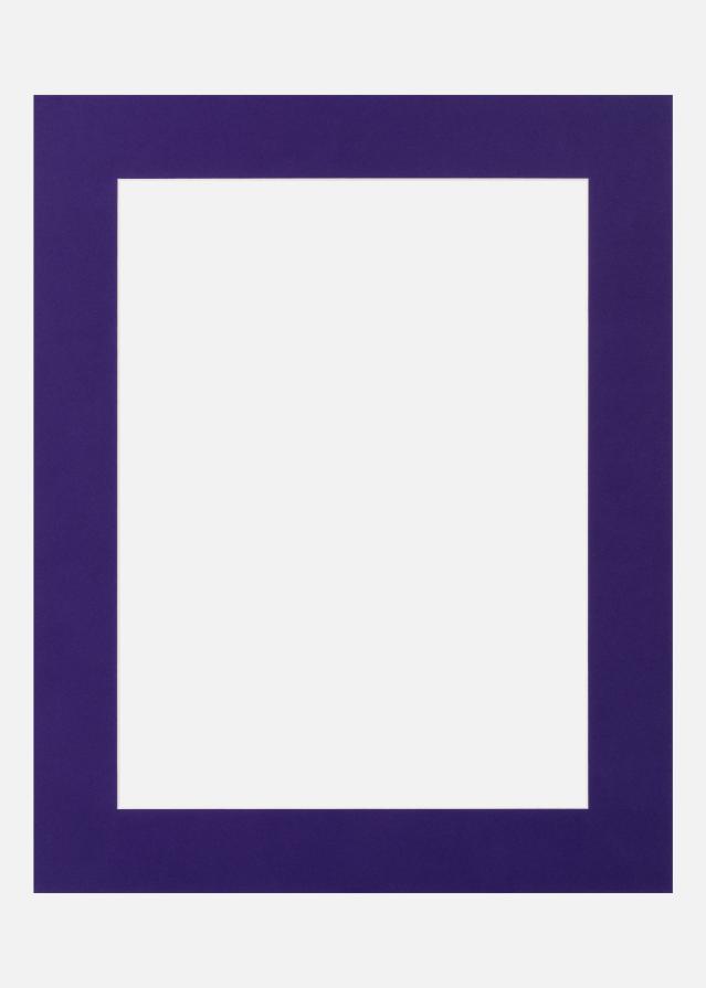 Passe-partout Dark Purple (noyau blanc) 30x30 cm (19x19)