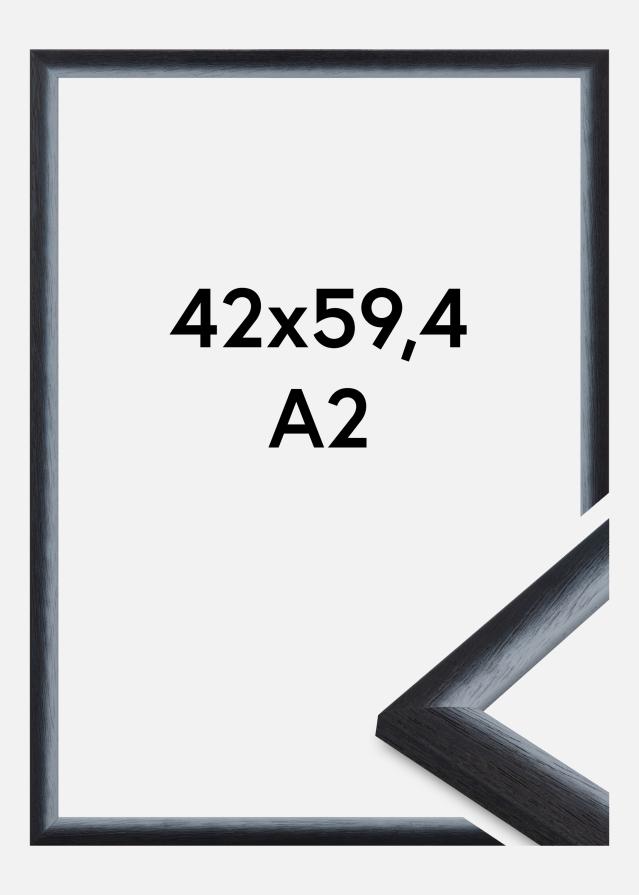 Cadre Cornwall Verre Acrylique Noir 42x59,4 cm (A2)