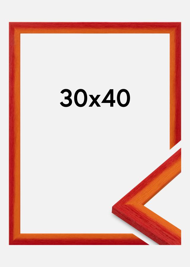 Cadre Cornwall Verre Acrylique Rouge 30x40 cm