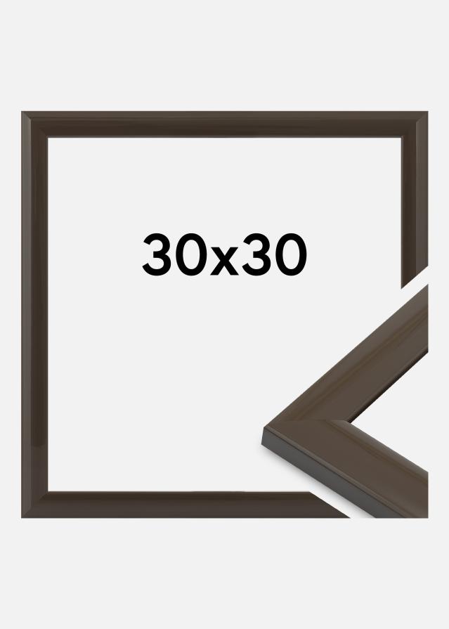Cadre Dorset Verre Acrylique gris foncé 30x30 cm