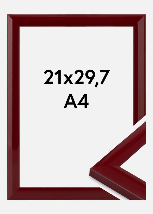 Cadre Dorset Verre Acrylique Rouge Foncé 21x29,7 cm (A4)