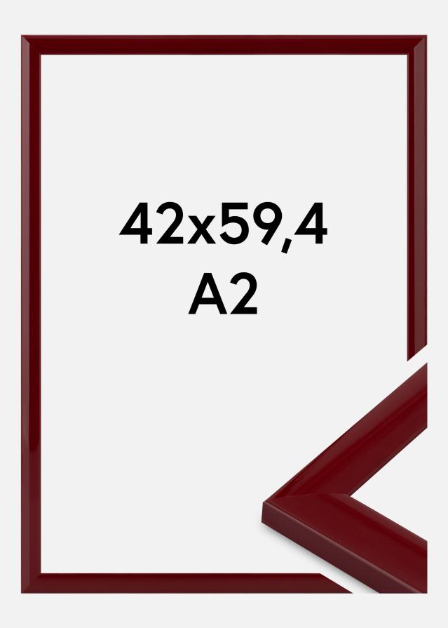 Cadre Dorset Verre Acrylique Rouge Foncé 42x59,4 cm (A2)