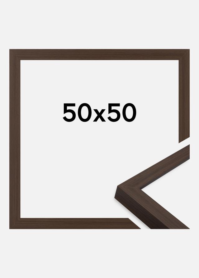 Cadre Wells Verre Acrylique Brun 50x50 cm