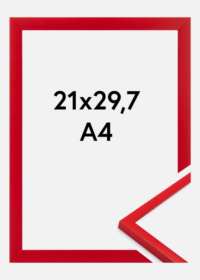 Cadre Kent Verre Acrylique Rouge 21x29,7 cm (A4)
