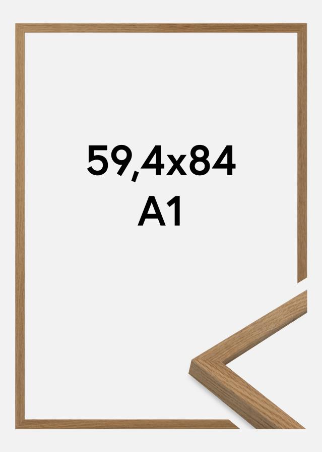 Cadre Salisbury Verre Acrylique Chêne 59,4x84 cm (A1)
