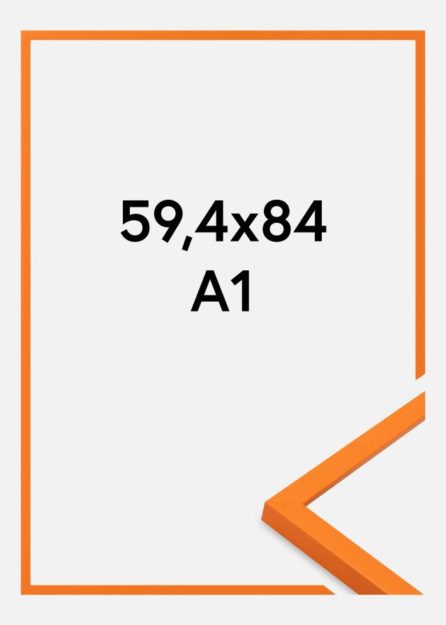 Cadre Kent Verre Acrylique Orange 59,4x84 cm (A1)