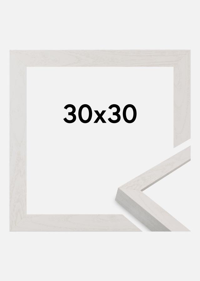 Cadre Wells Verre Acrylique Blanc 30x30 cm