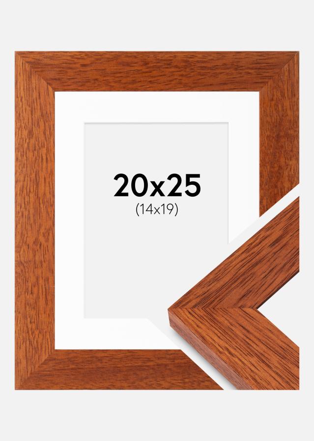 Cadre Juno Cerise 20x25 cm - Passe-partout Blanc 15x20 cm