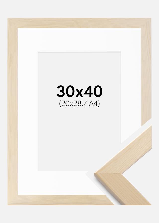 Cadre Trendline Nature 30x40 cm - Passe-partout Blanc 21x29,7 cm