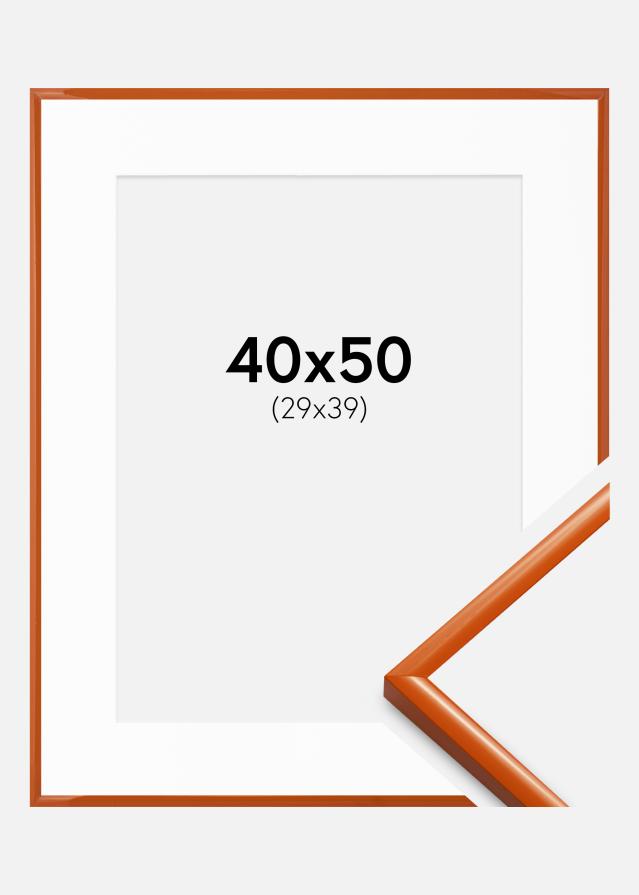Cadre New Lifestyle Orange 40x50 cm - Passe-partout Blanc 30x40 cm