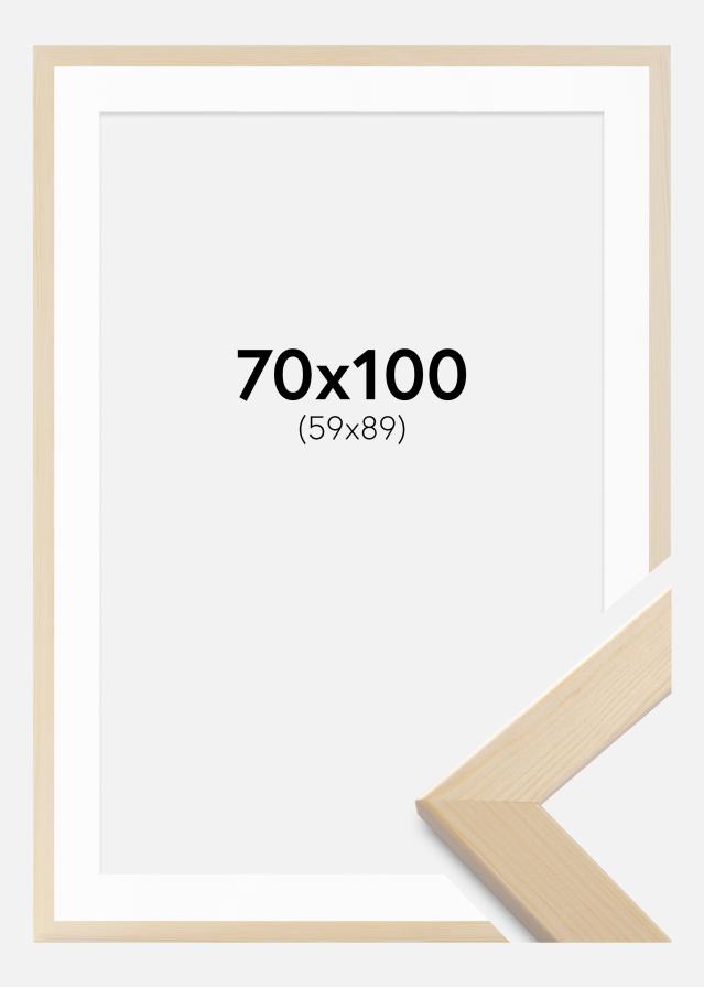 Cadre Trendline Nature 70x100 cm - Passe-partout Blanc 60x90 cm
