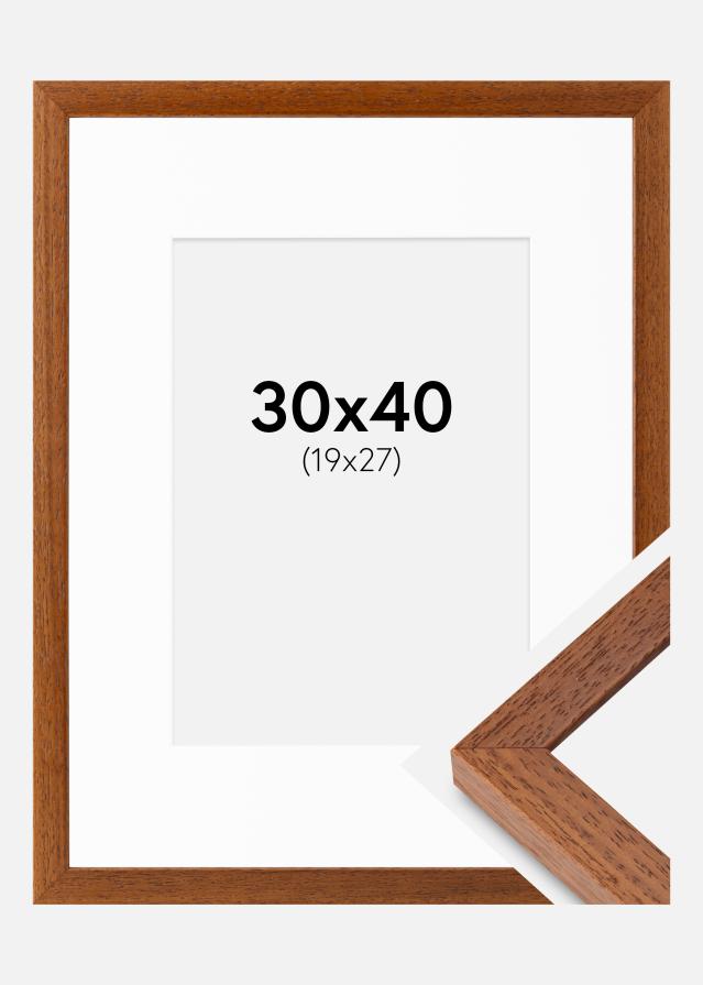 Cadre Hermes Livre 30x40 cm - Passe-partout Blanc 20x28 cm