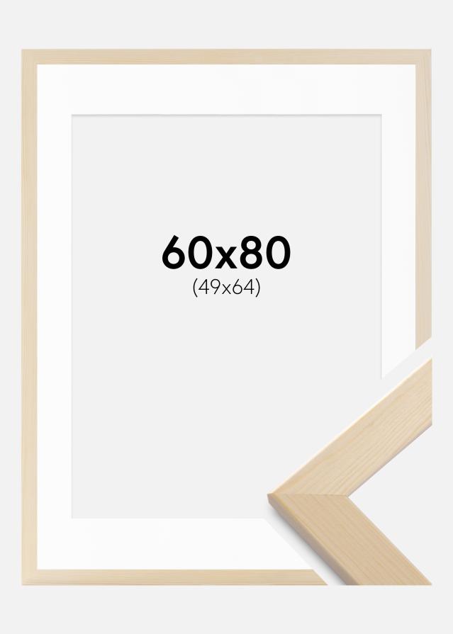 Cadre Trendline Nature 60x80 cm - Passe-partout Blanc 50x65 cm