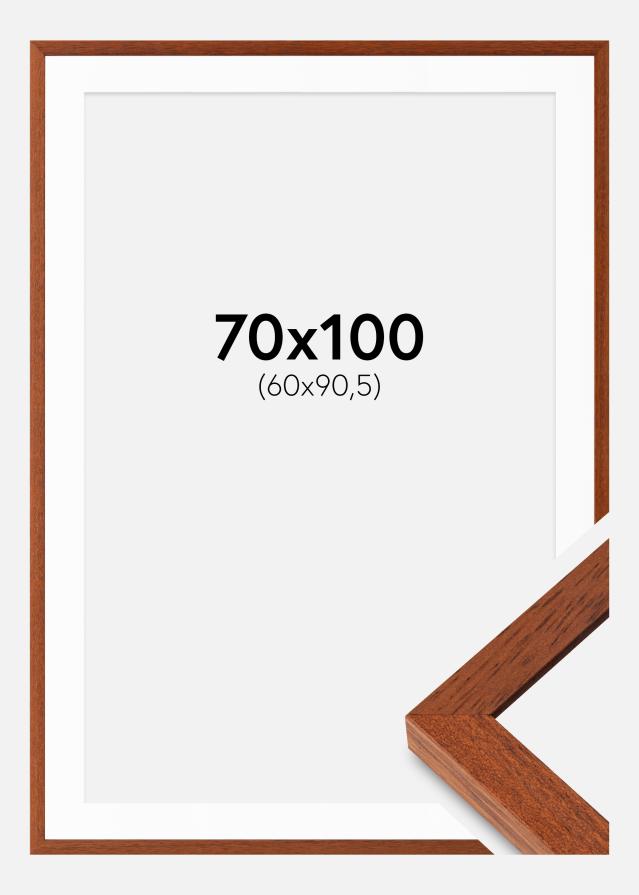Cadre Hermes Cerise 70x100 cm - Passe-partout Blanc 61x91,5 cm
