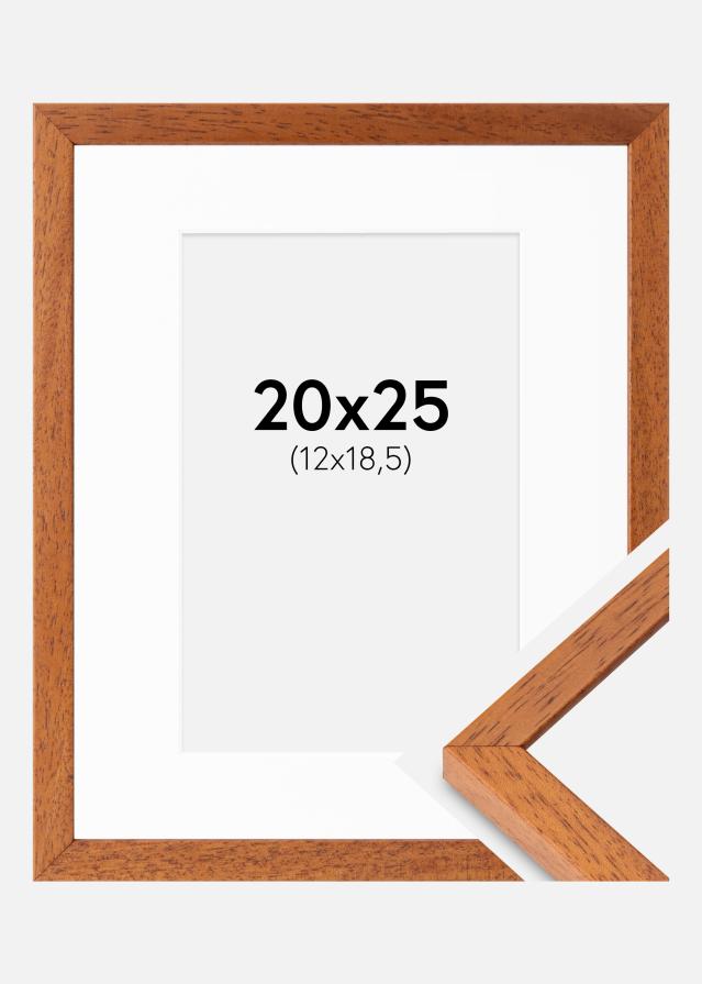 Cadre Ares Cerise 20x25 cm - Passe-partout Blanc 13x19,5 cm