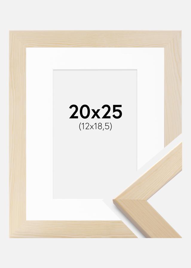 Cadre Trendline Nature 20x25 cm - Passe-partout Blanc 13x19,5 cm