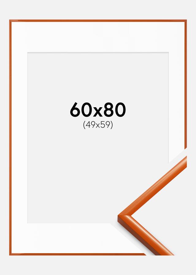 Cadre New Lifestyle Orange 60x80 cm - Passe-partout Blanc 50x60 cm
