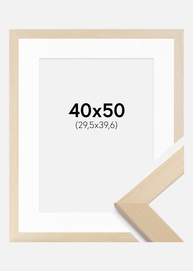 Cadre Trendline Nature 40x50 cm - Passe-partout Blanc 12x16 inches