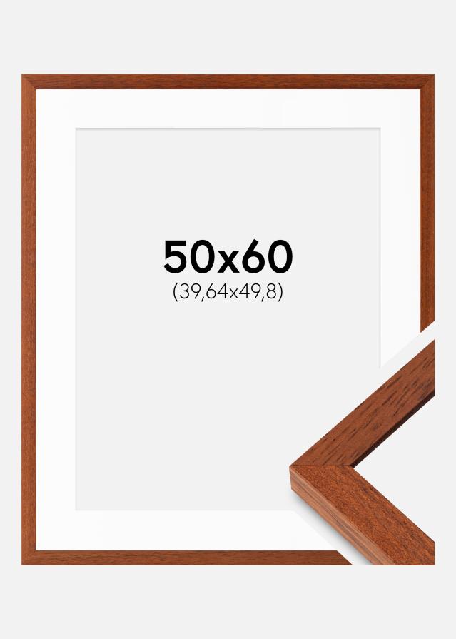Cadre Hermes Cerise 50x60 cm - Passe-partout Blanc 16x20 inches