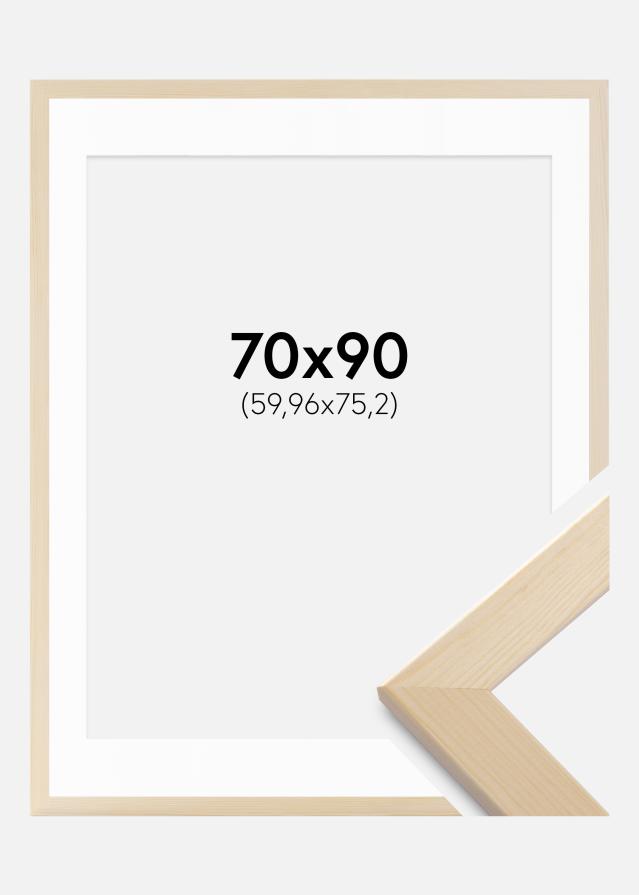 Cadre Trendline Nature 70x90 cm - Passe-partout Blanc 24x30 inches