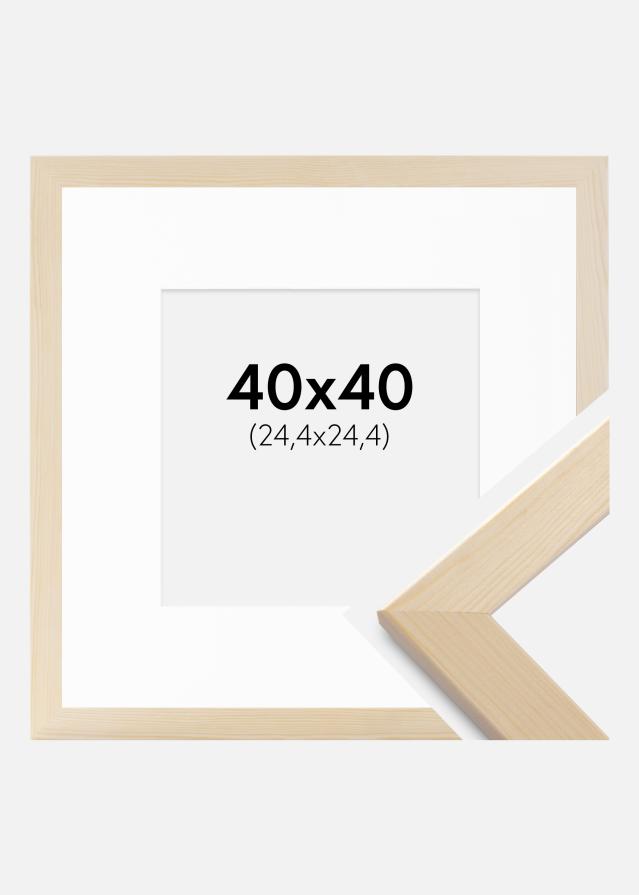 Cadre Trendline Nature 40x40 cm - Passe-partout Blanc 10x10 inches