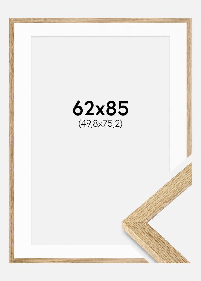 Cadre Selection Chêne 62x85 cm - Passe-partout Blanc 20x30 inches