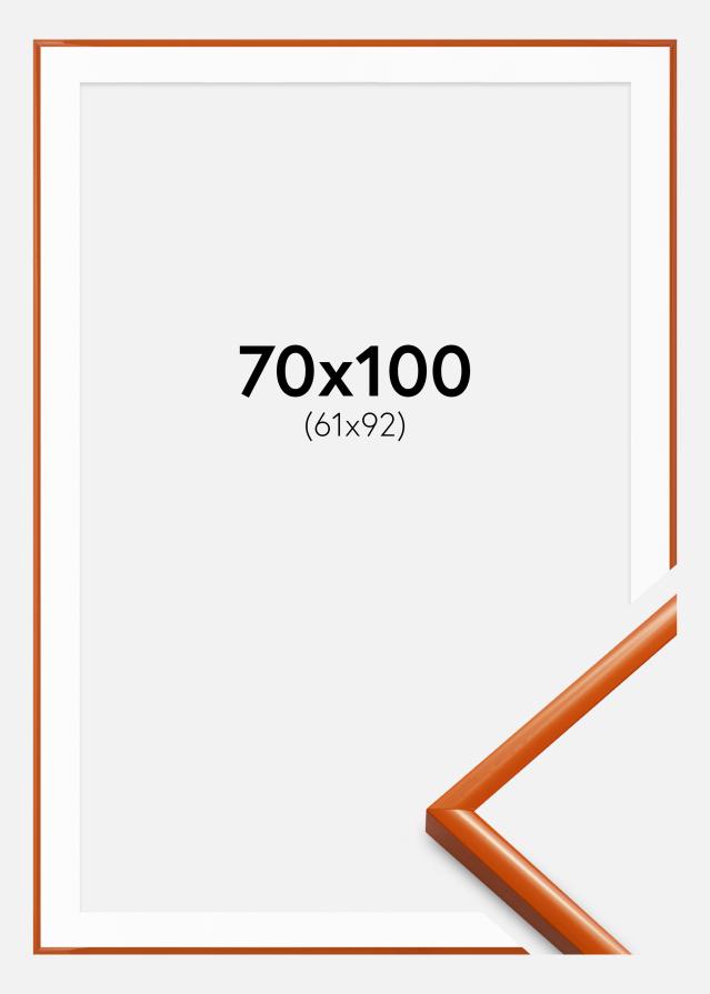 Cadre New Lifestyle Orange 70x100 cm - Passe-partout Blanc 62x93 cm
