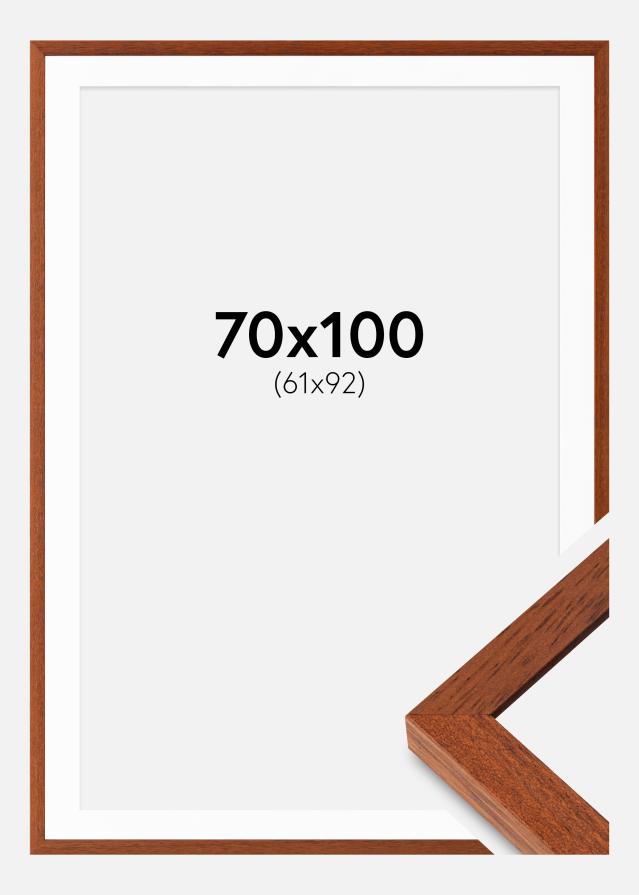 Cadre Hermes Cerise 70x100 cm - Passe-partout Blanc 62x93 cm