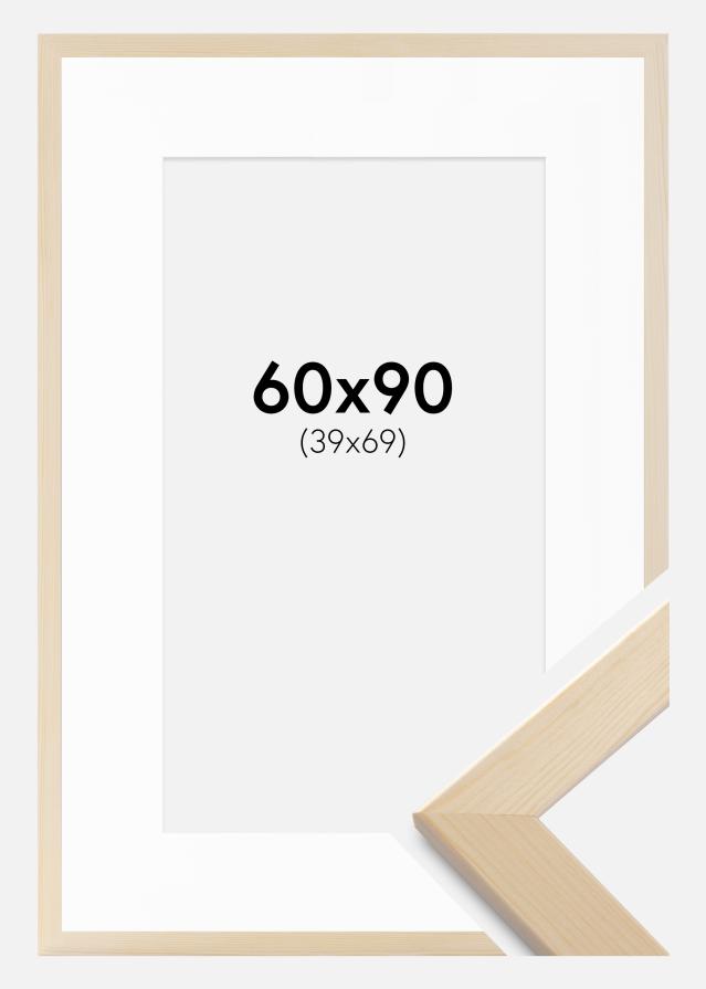 Cadre Trendline Nature 60x90 cm - Passe-partout Blanc 40x70 cm