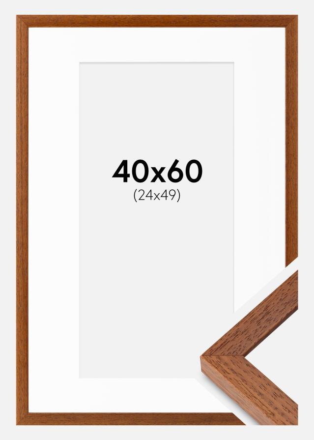 Cadre Hermes Livre 40x60 cm - Passe-partout Blanc 25x50 cm