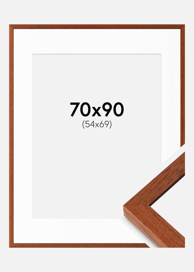 Cadre Hermes Cerise 70x90 cm - Passe-partout Blanc 55x70 cm