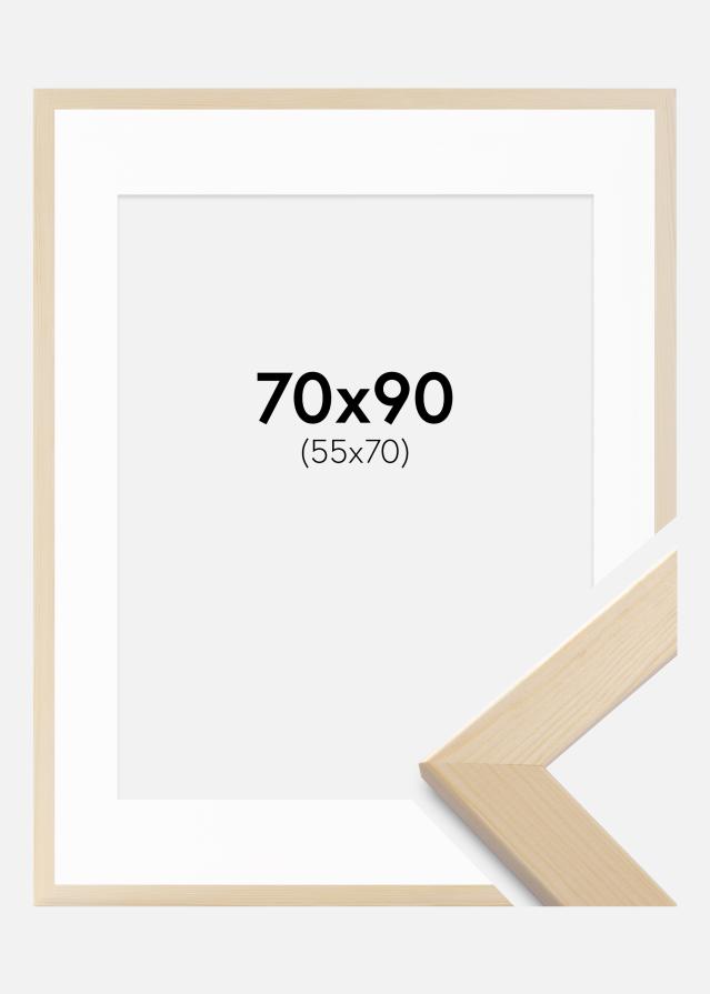 Cadre Trendline Nature 70x90 cm - Passe-partout Blanc 56x71 cm