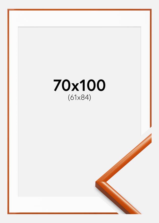 Cadre New Lifestyle Orange 70x100 cm - Passe-partout Blanc 62x85 cm