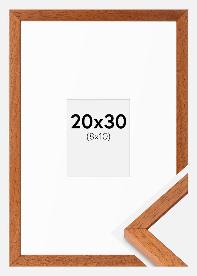 Cadre Ares Cerise 20x30 cm - Passe-partout Blanc 9x11 cm