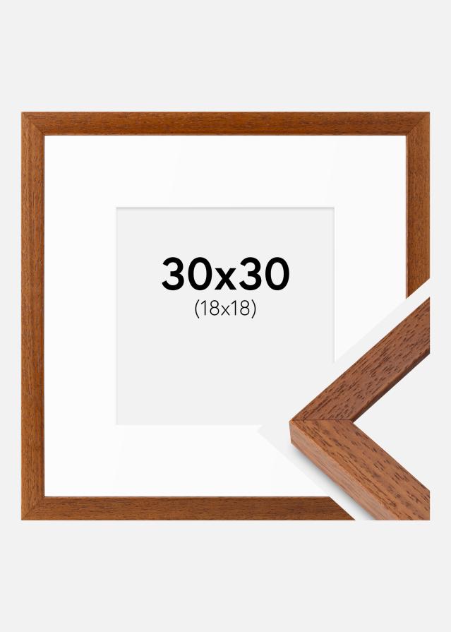 Cadre Hermes Livre 30x30 cm - Passe-partout Blanc 19x19 cm