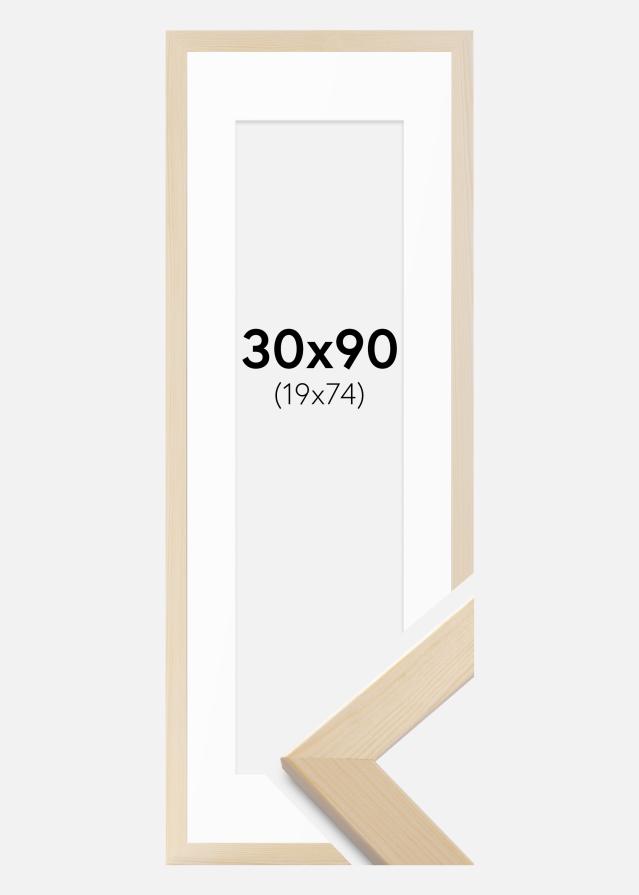 Cadre Trendline Nature 30x90 cm - Passe-partout Blanc 20x75 cm