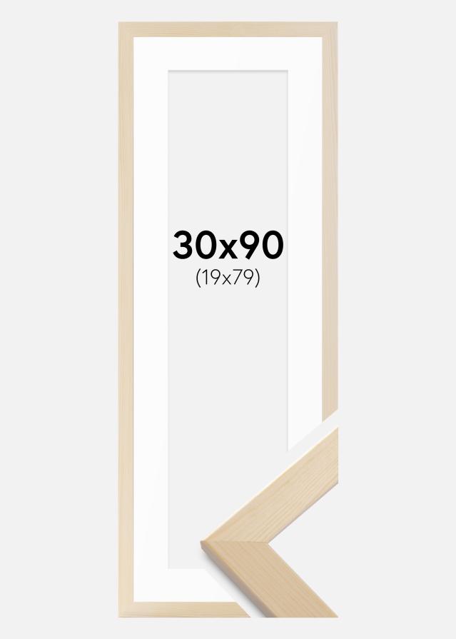 Cadre Trendline Nature 30x90 cm - Passe-partout Blanc 20x80 cm