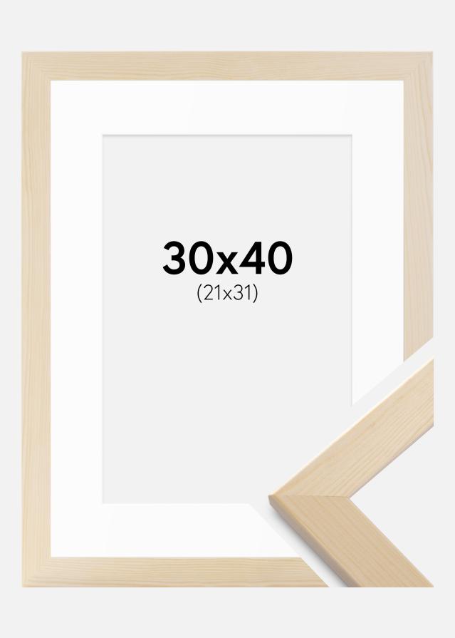Cadre Trendline Nature 30x40 cm - Passe-partout Blanc 22x32 cm