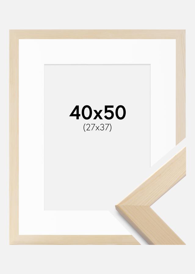 Cadre Trendline Nature 40x50 cm - Passe-partout Blanc 28x38 cm