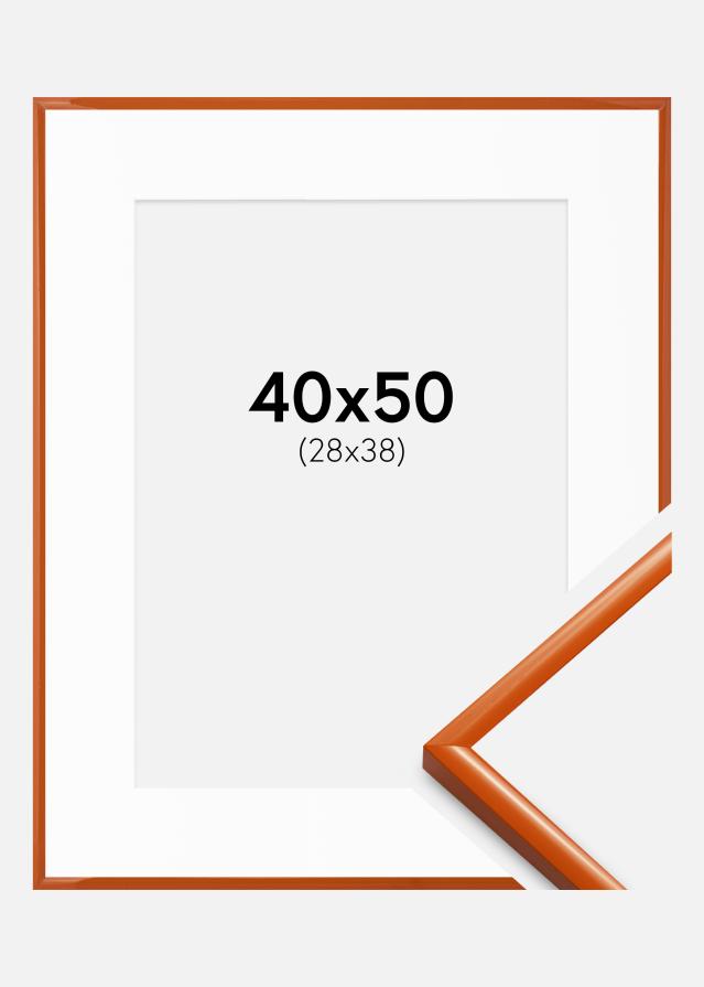 Cadre New Lifestyle Orange 40x50 cm - Passe-partout Blanc 29x39 cm