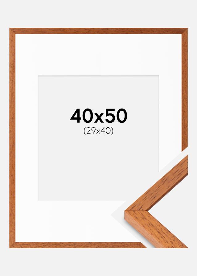 Cadre Ares Cerise 40x50 cm - Passe-partout Blanc 30x41 cm