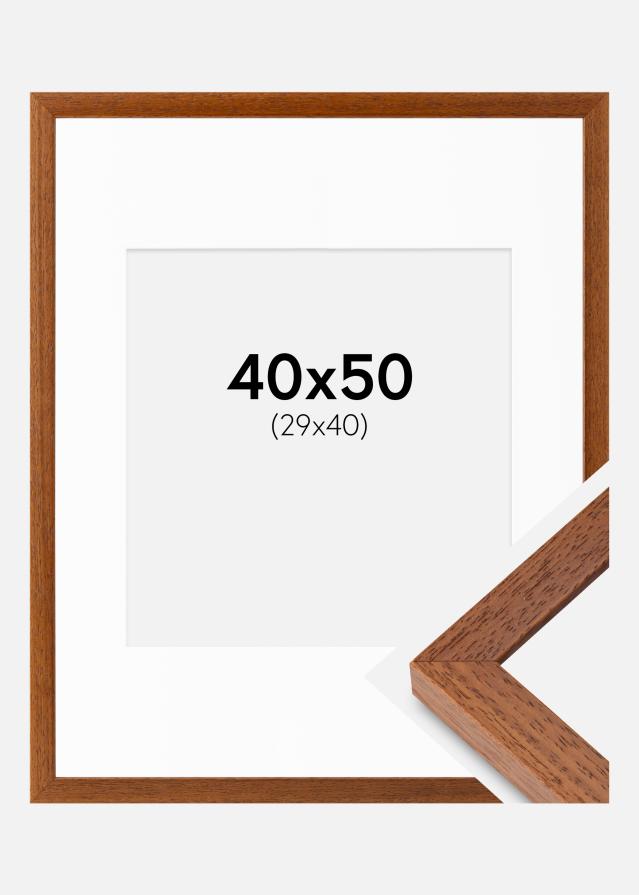 Cadre Hermes Livre 40x50 cm - Passe-partout Blanc 30x41 cm