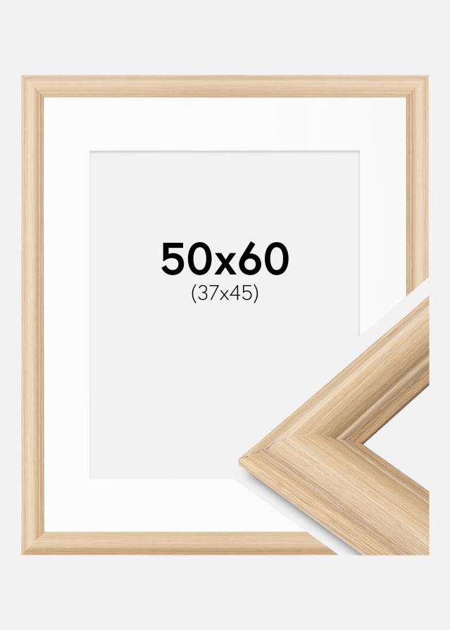 Cadre Västkusten Chêne 50x60 cm - Passe-partout Blanc 38x46 cm