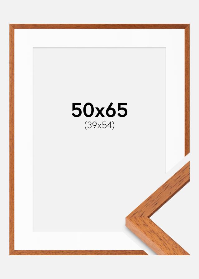 Cadre Ares Cerise 50x65 cm - Passe-partout Blanc 40x55 cm
