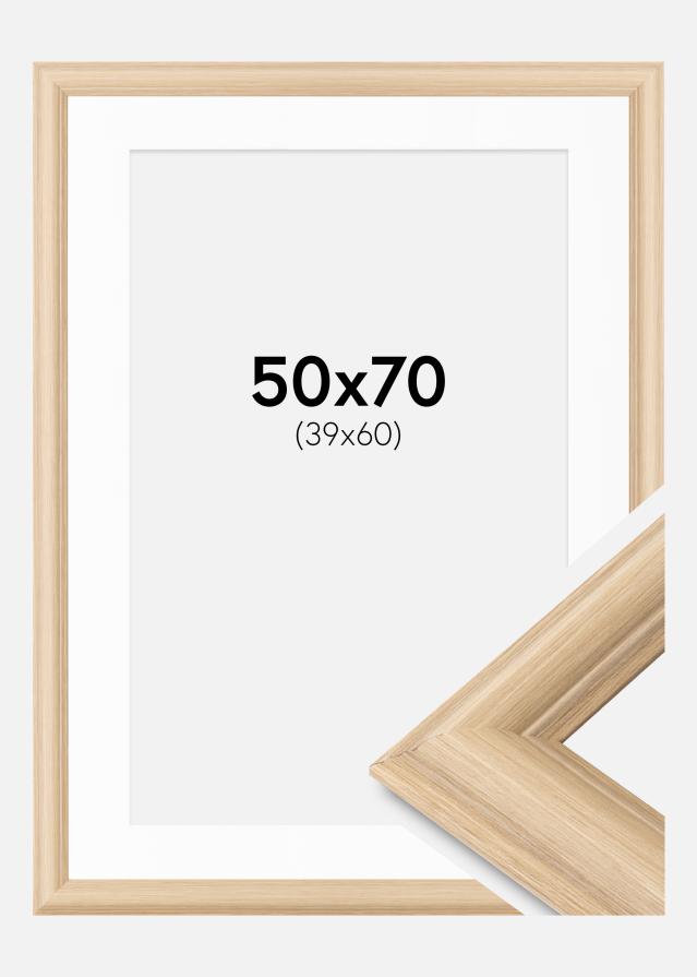 Cadre Västkusten Chêne 50x70 cm - Passe-partout Blanc 40x61 cm