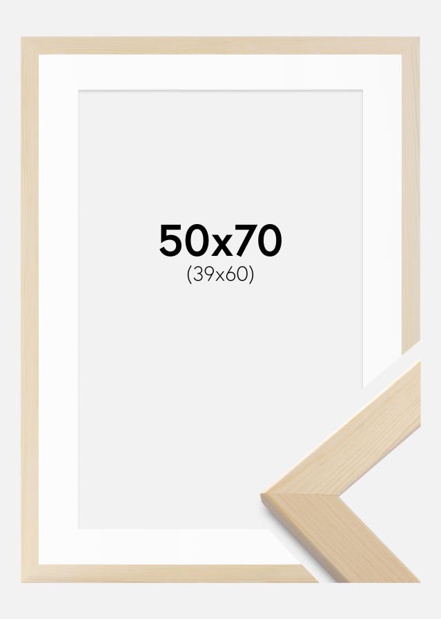 Cadre Trendline Nature 50x70 cm - Passe-partout Blanc 40x61 cm