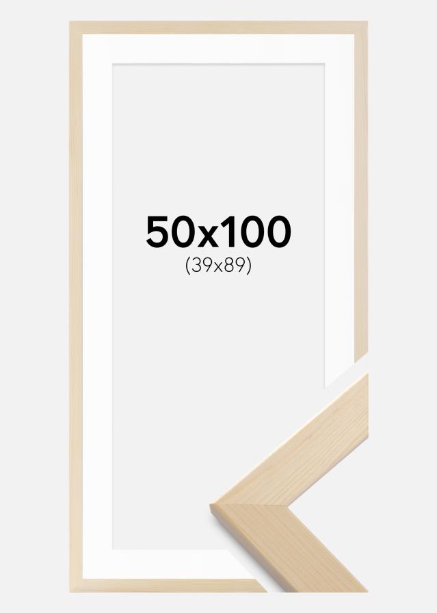 Cadre Trendline Nature 50x100 cm - Passe-partout Blanc 40x90 cm