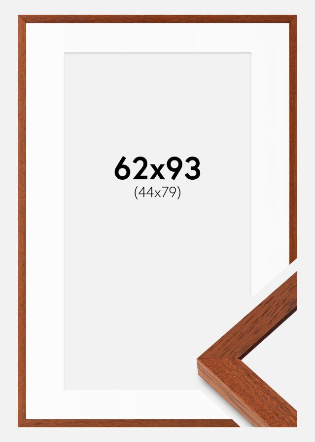 Cadre Hermes Cerise 62x93 cm - Passe-partout Blanc 45x80 cm