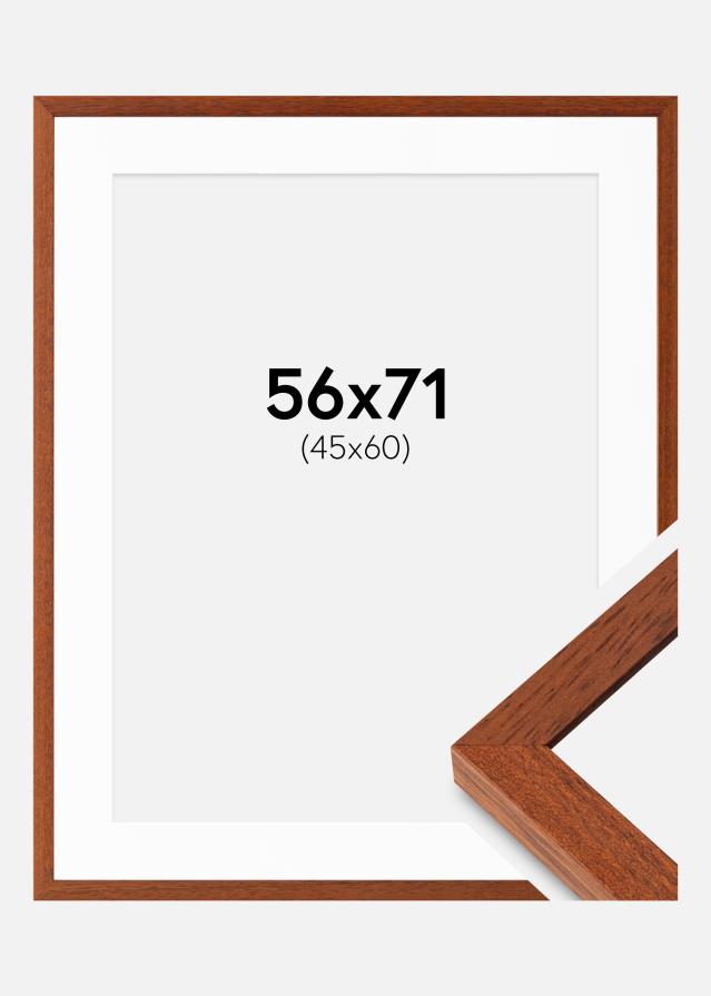 Cadre Hermes Cerise 56x71 cm - Passe-partout Blanc 46x61 cm