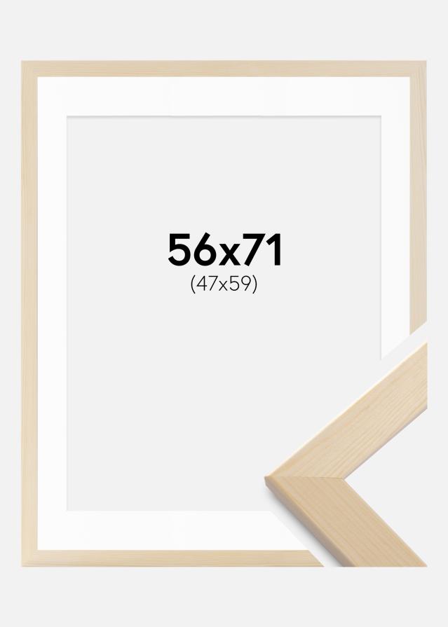 Cadre Trendline Nature 56x71 cm - Passe-partout Blanc 48x60 cm